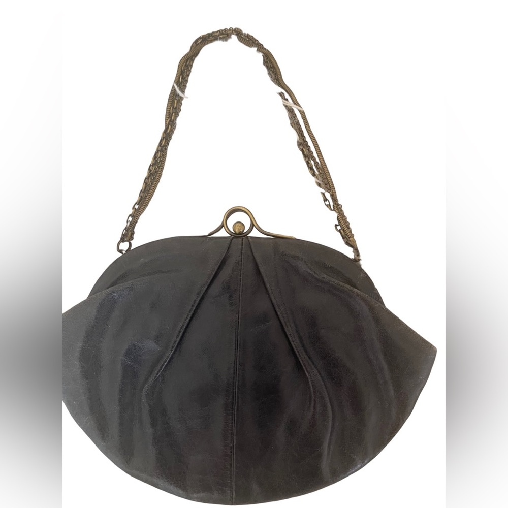 Rare Vintage Hobo International Dark Green Clutch Shoulder Bag